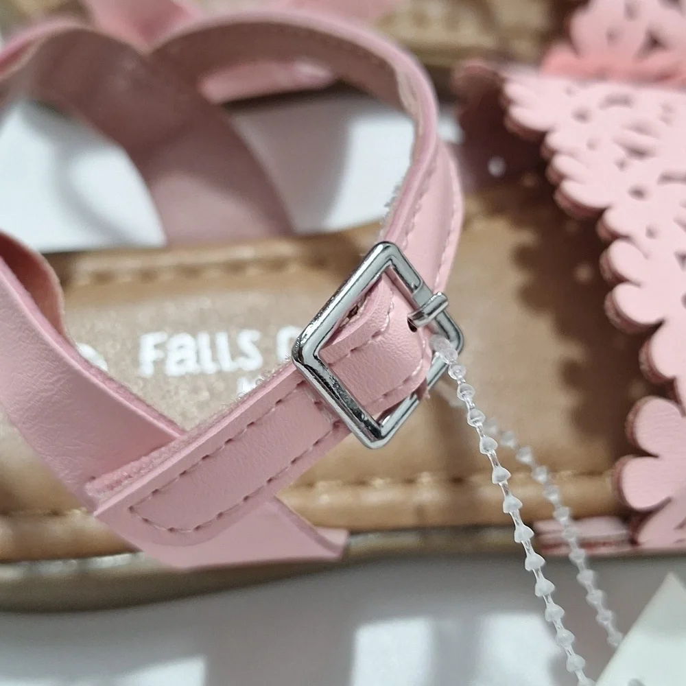 Falls Creek Toddler Pink Floral  Sandal Shoes